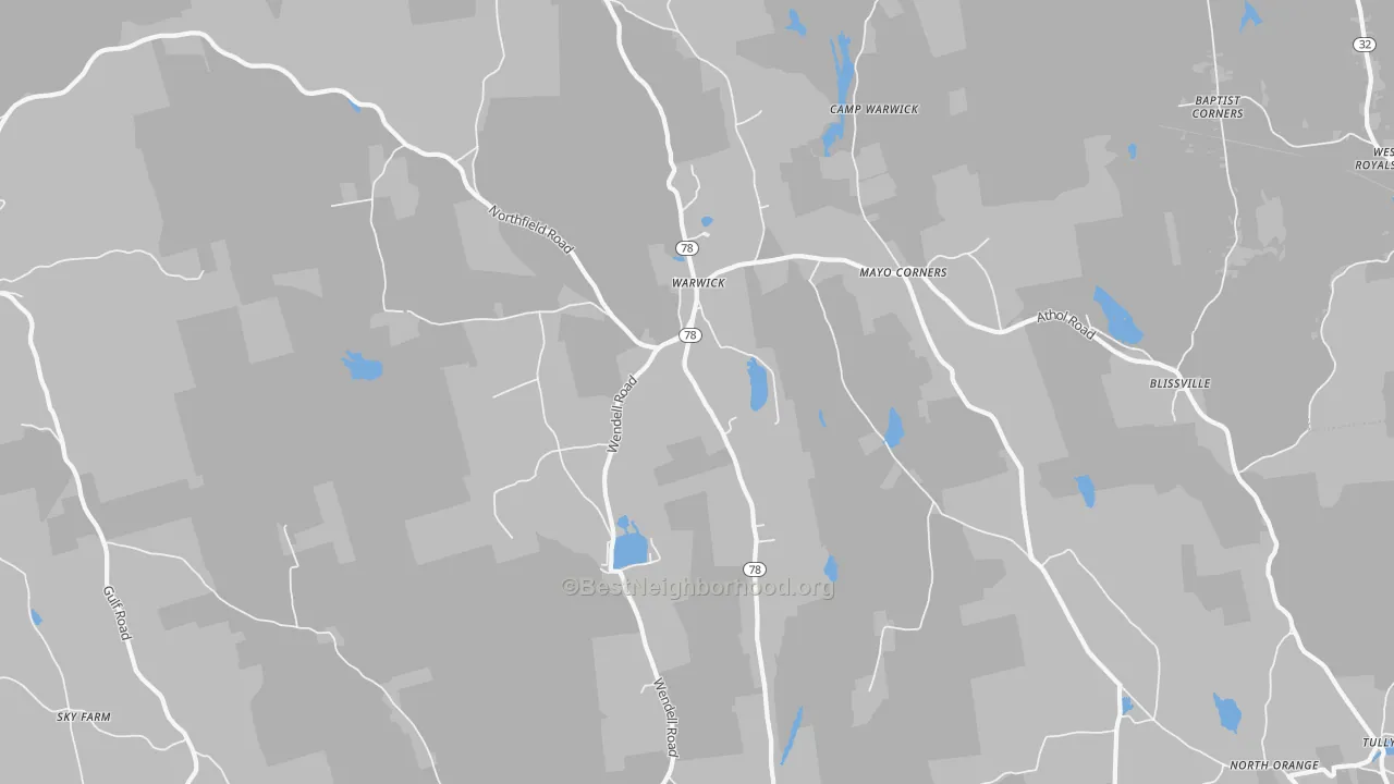 Transit Grade map of 01378, MA
