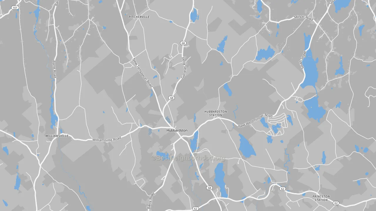 Transit Grade map of 01452, MA