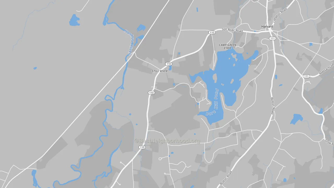 Transit Grade map of 01467, MA