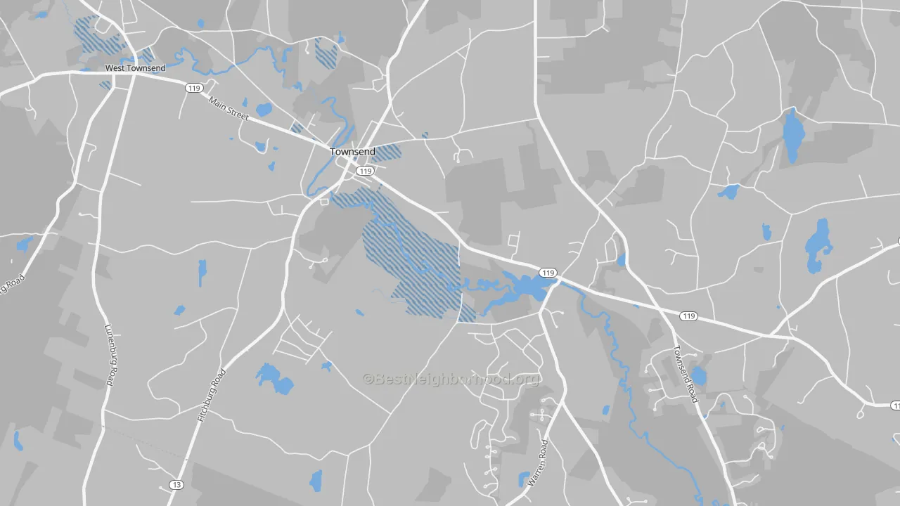 Transit Grade map of 01469, MA