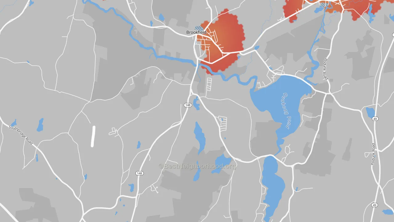 Transit Grade map of 01506, MA