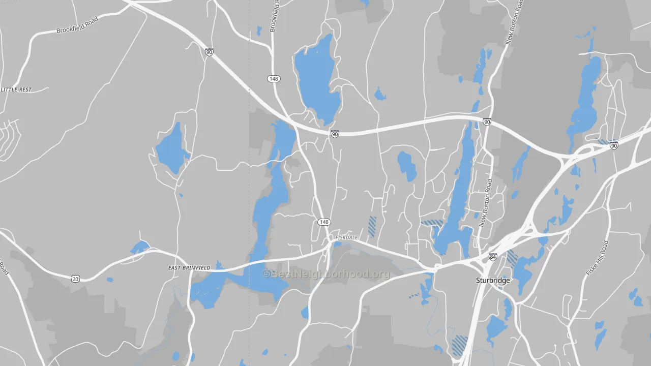 Transit Grade map of 01518, MA