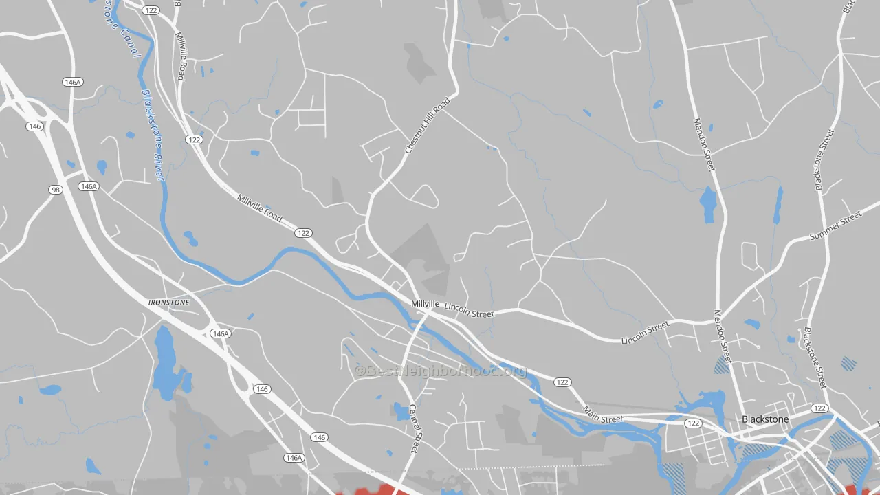Transit Grade map of 01529, MA