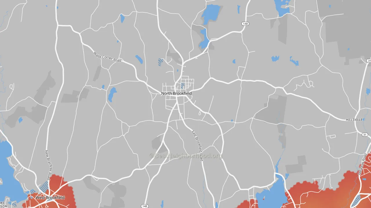 Transit Grade map of 01535, MA