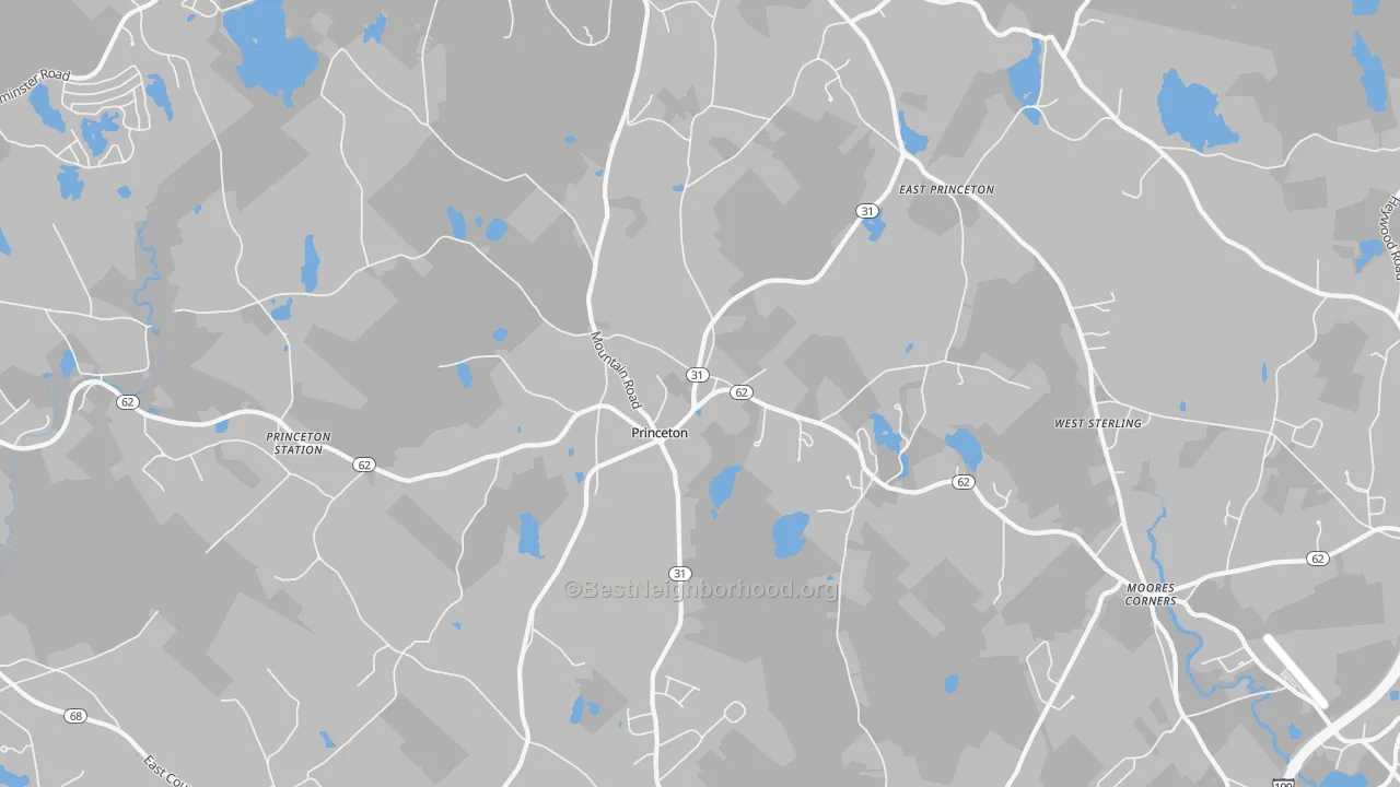 Transit Grade map of 01541, MA