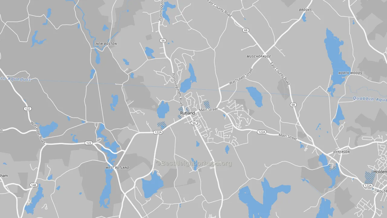Transit Grade map of 01543, MA