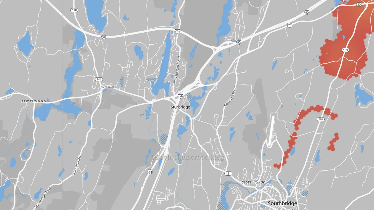 Transit Grade map of 01566, MA