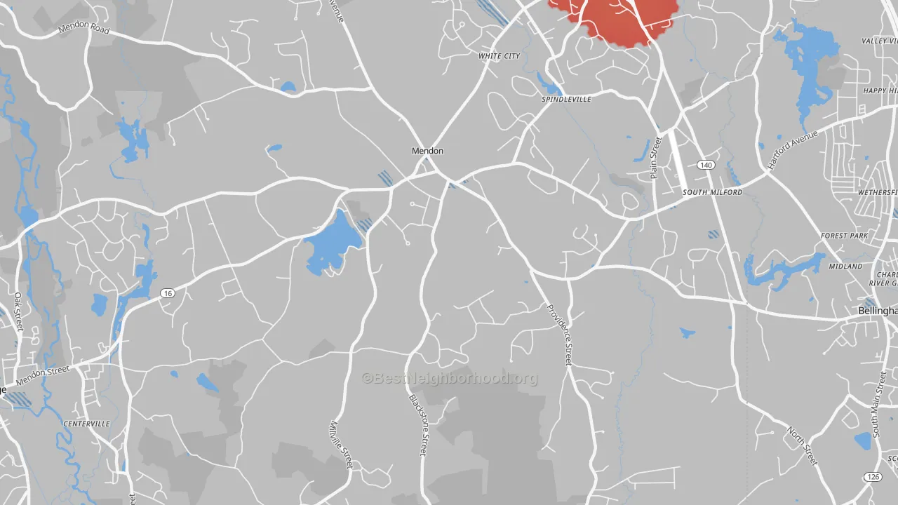Transit Grade map of 01756, MA