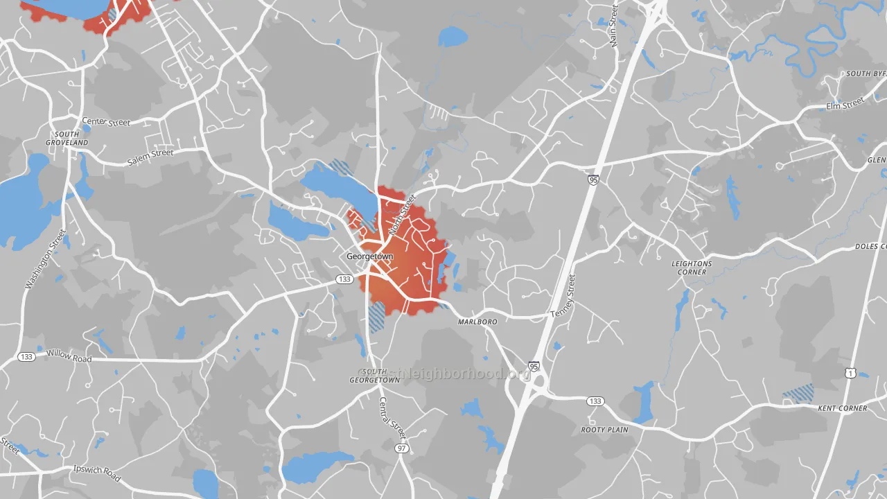 Transit Grade map of 01833, MA