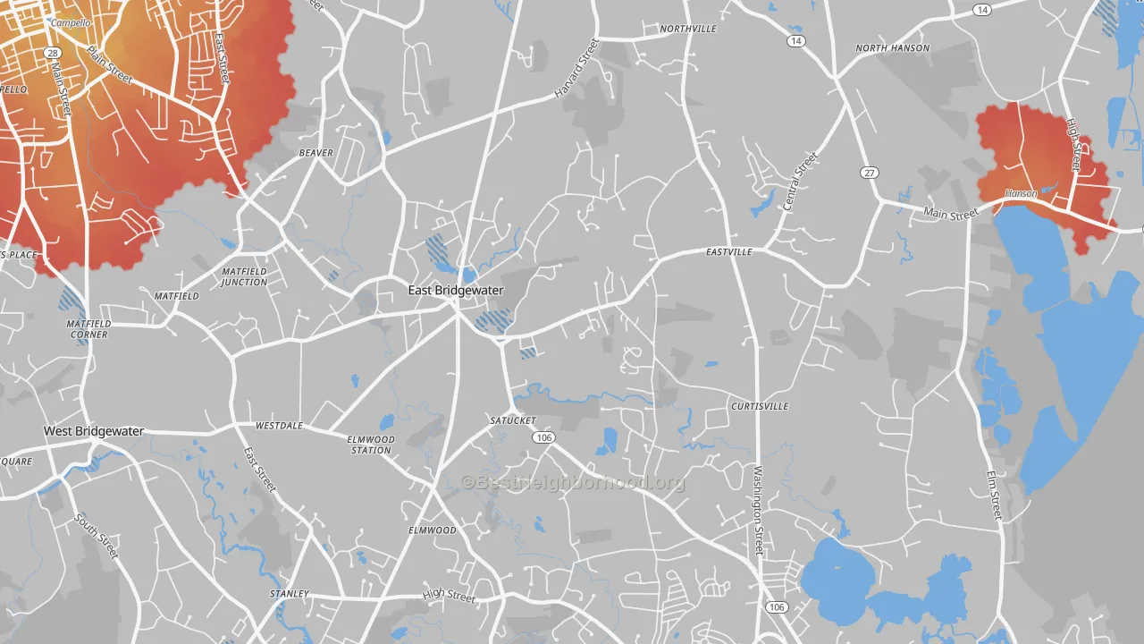 Transit Grade map of 02333, MA