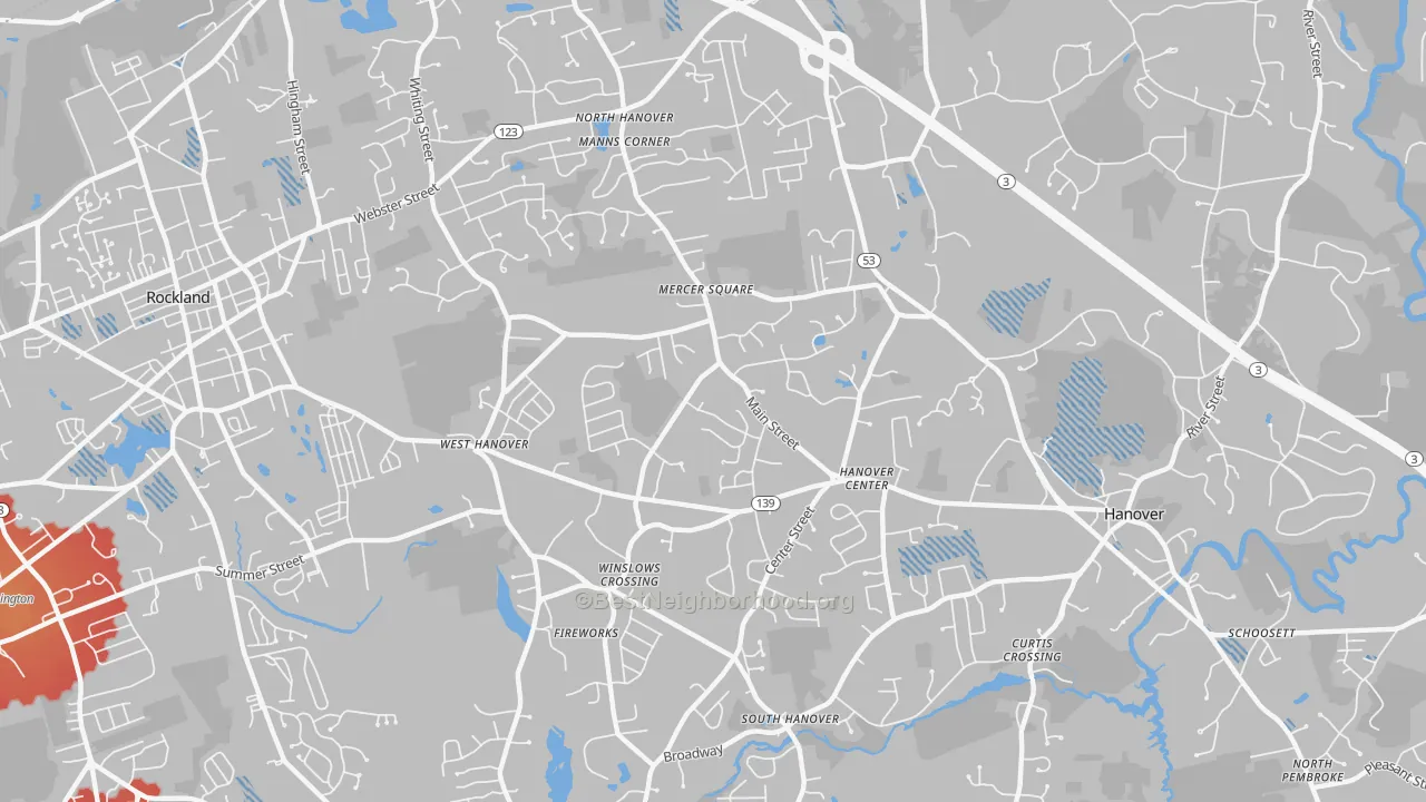 Transit Grade map of 02339, MA
