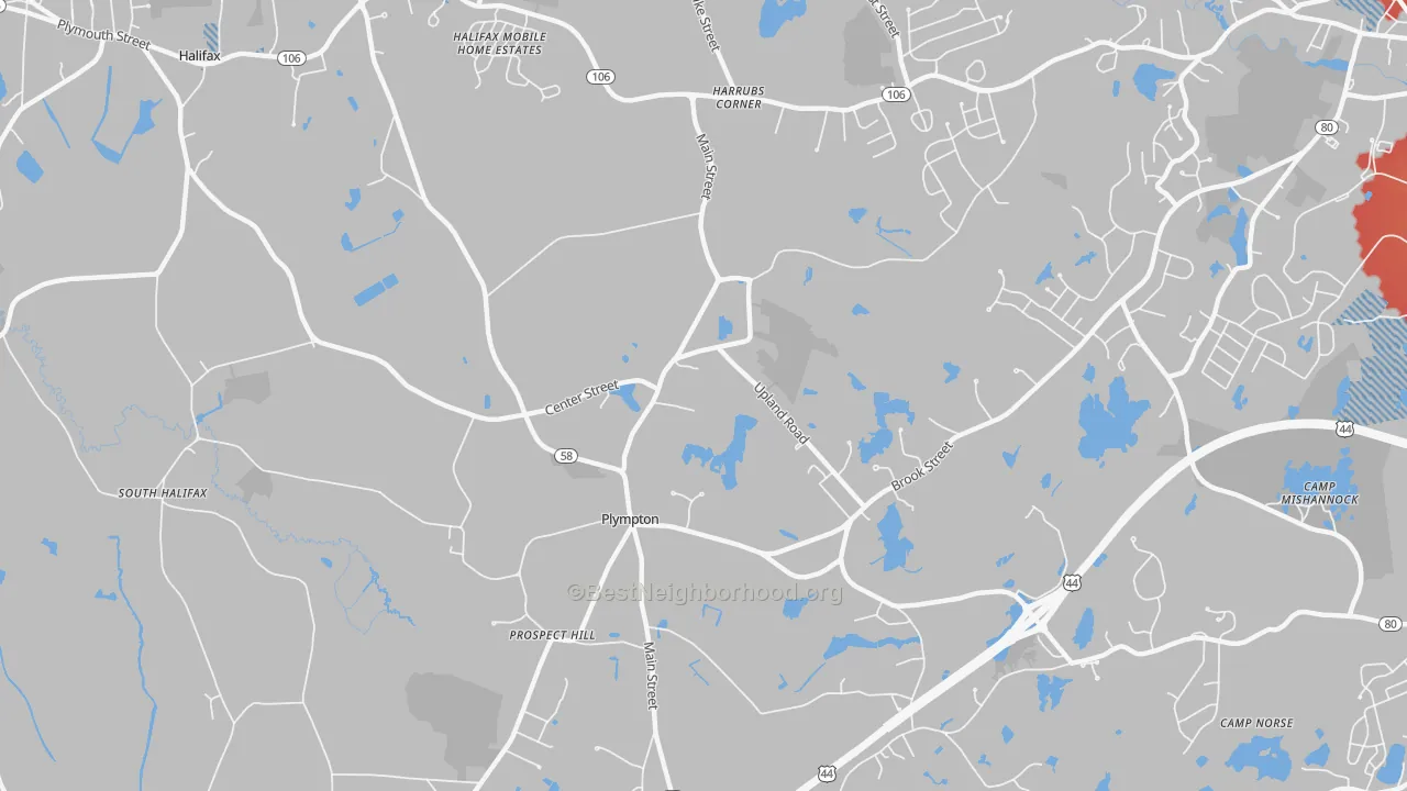 Transit Grade map of 02367, MA