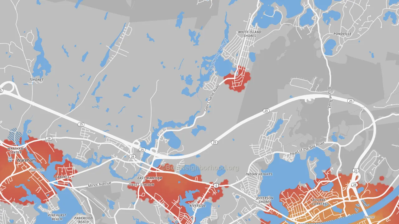 Transit Grade map of 02538, MA