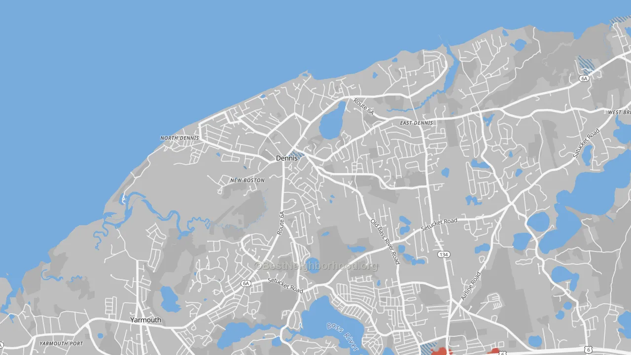 Transit Grade map of 02638, MA