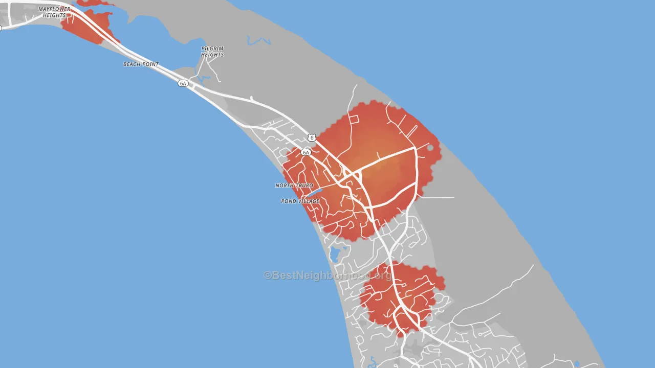 Transit Grade map of 02652, MA