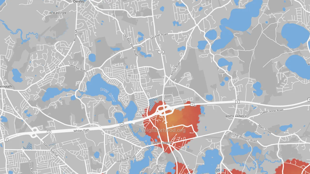 Transit Grade map of 02660, MA