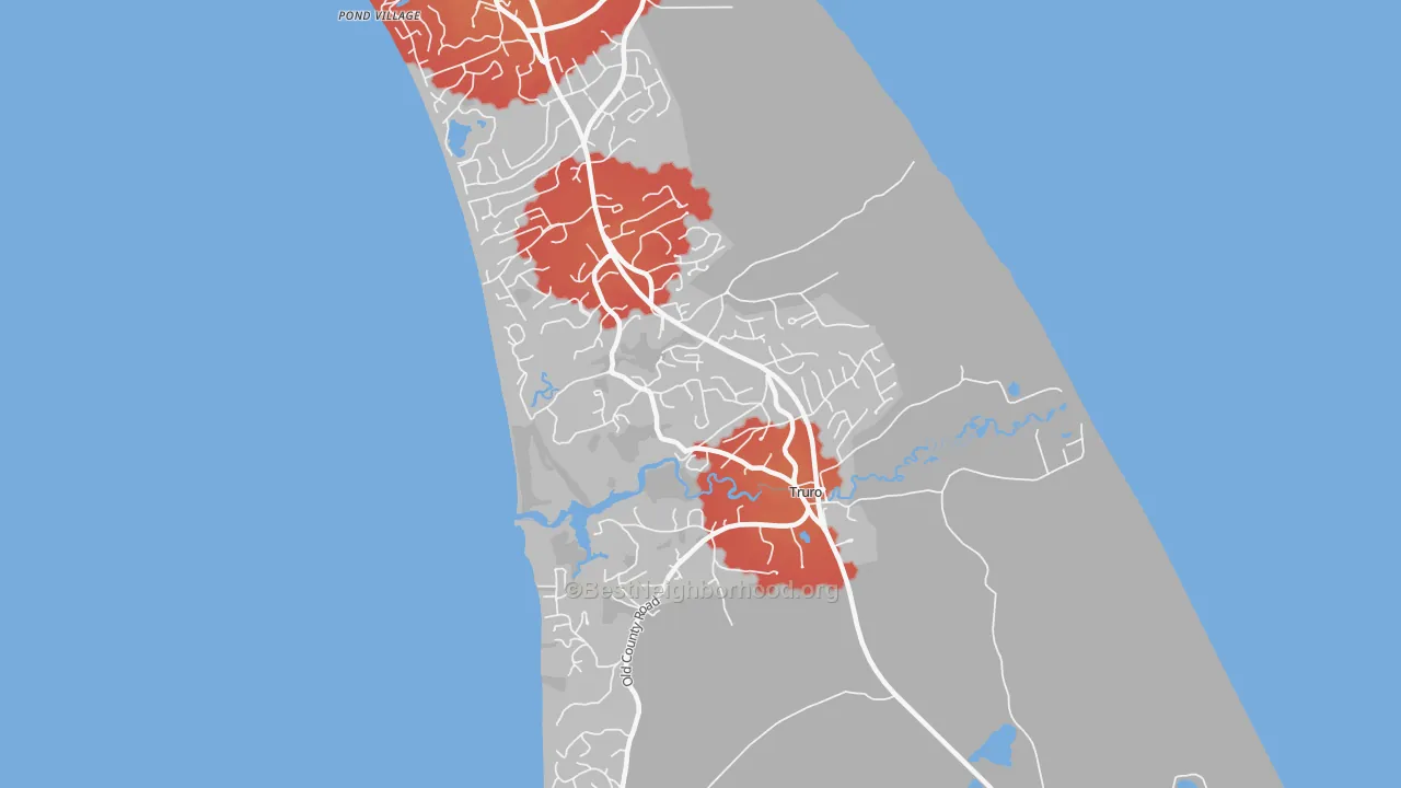 Transit Grade map of 02666, MA