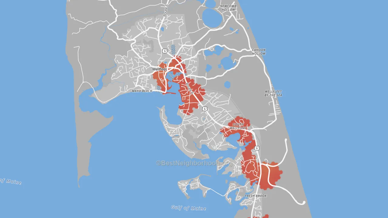 Transit Grade map of 02667, MA