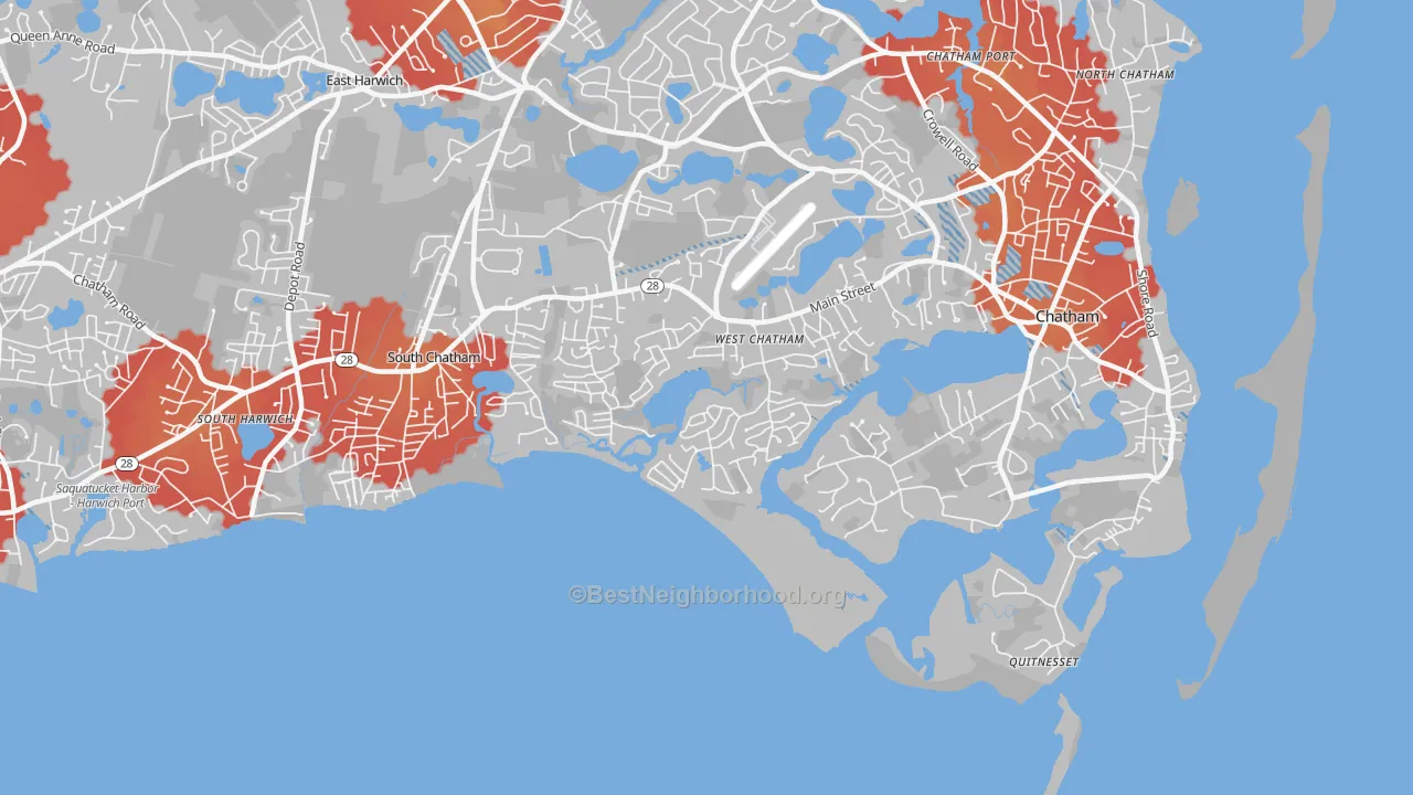 Transit Grade map of 02669, MA