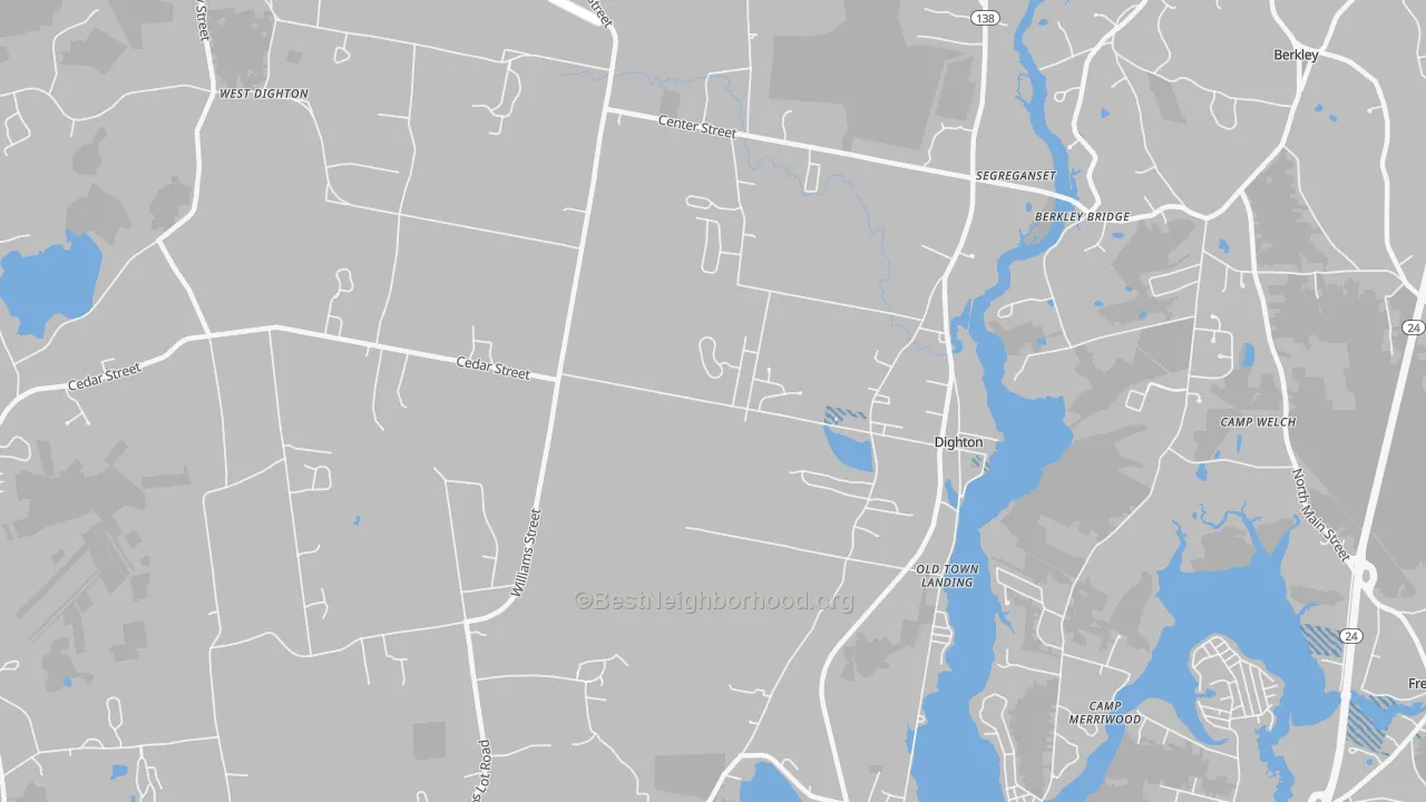 Transit Grade map of 02715, MA