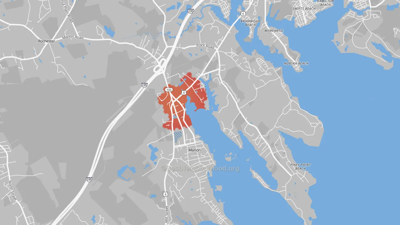 Transit Grade map of 02738, MA