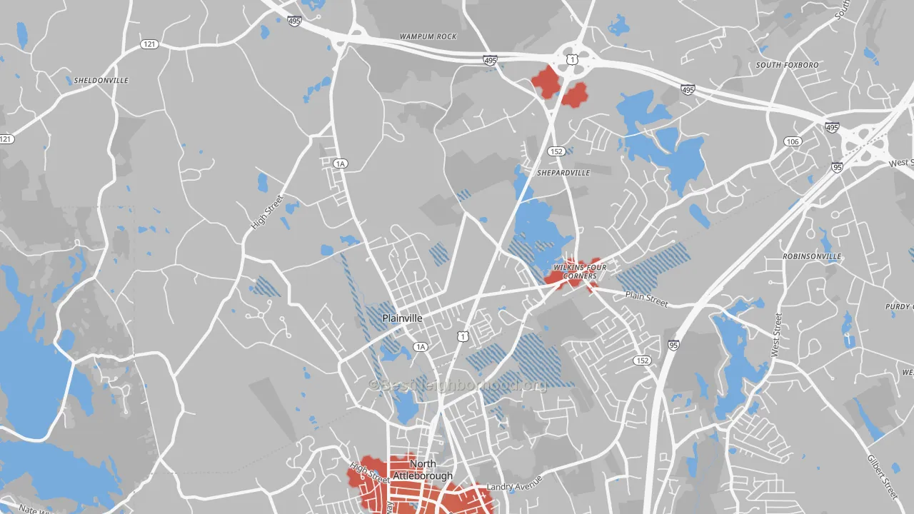 Transit Grade map of 02762, MA