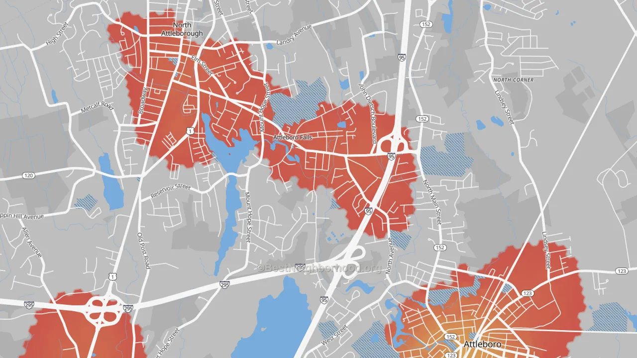 Transit Grade map of 02763, MA