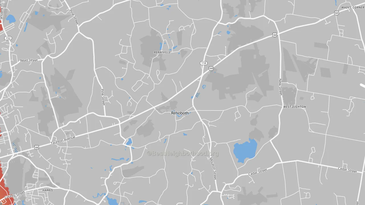 Transit Grade map of 02769, MA