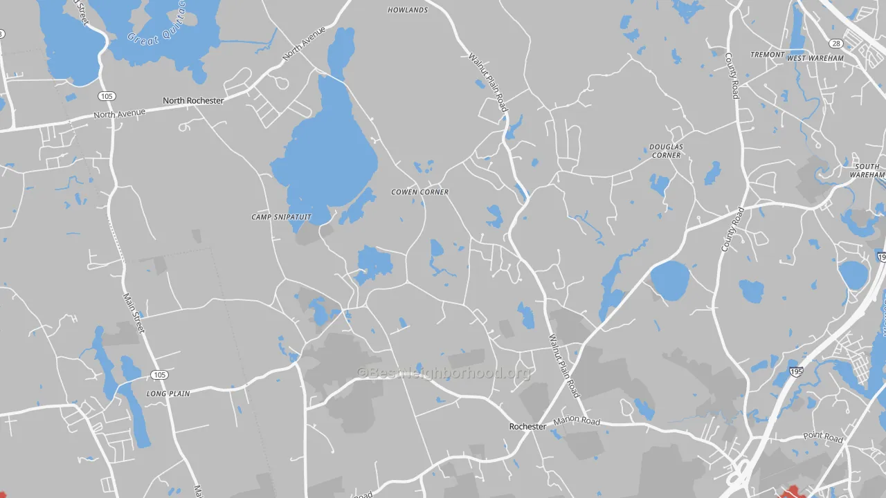 Transit Grade map of 02770, MA
