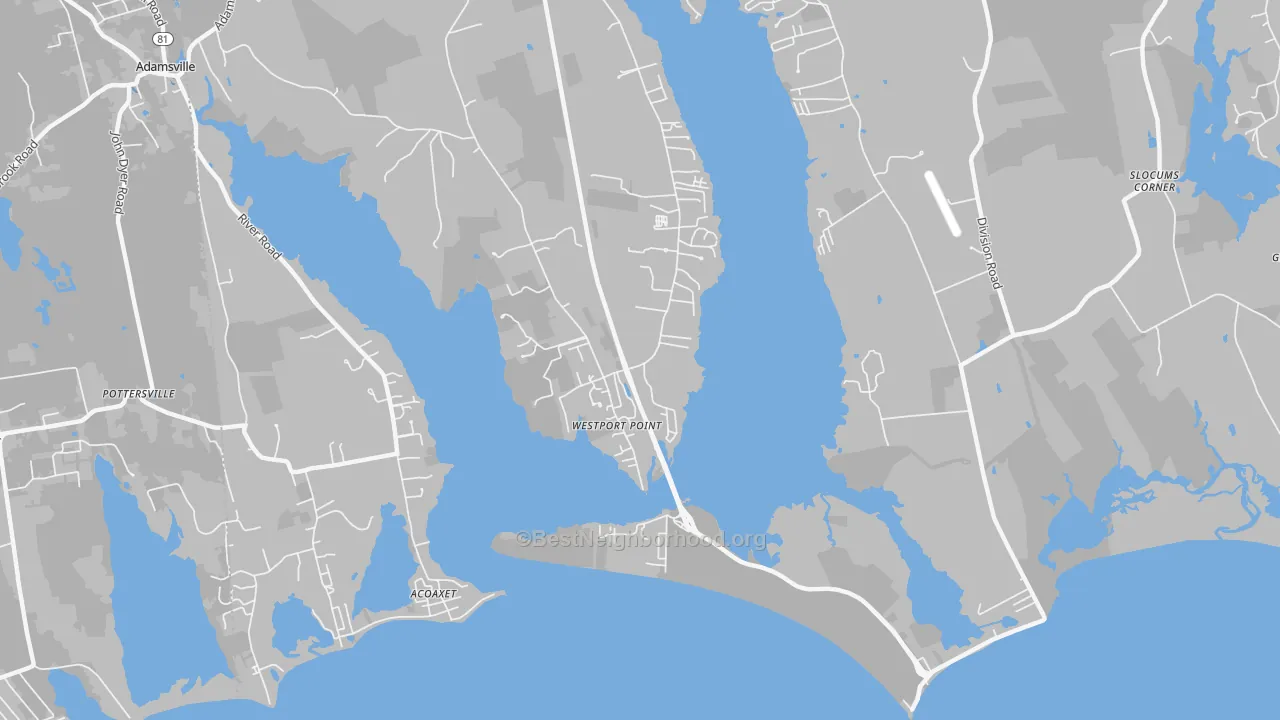 Transit Grade map of 02791, MA