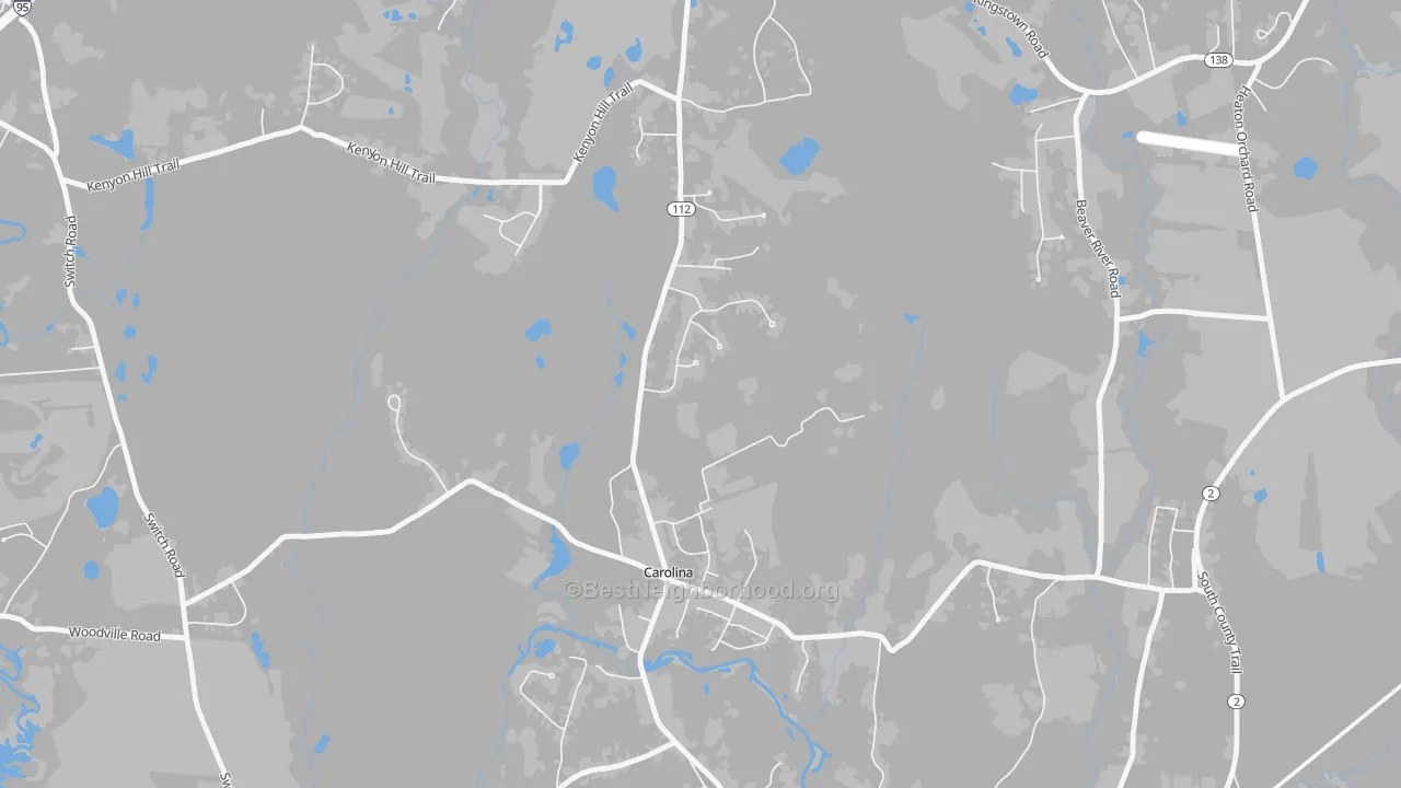 Transit Grade map of 02812, RI
