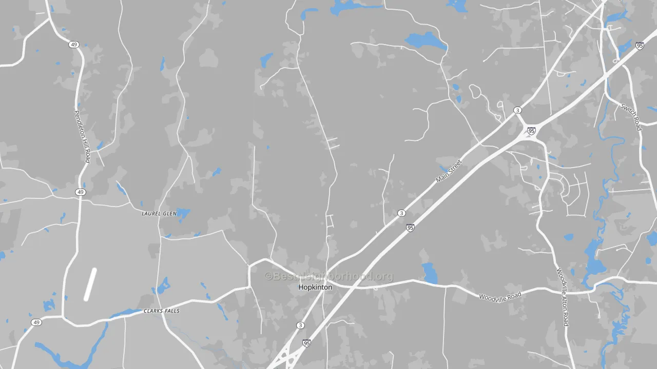 Transit Grade map of 02833, RI
