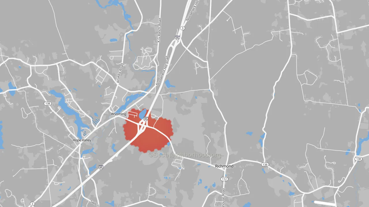 Transit Grade map of 02898, RI