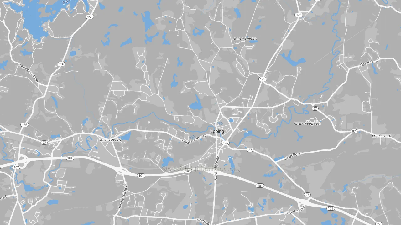 Transit Grade map of 03042, NH