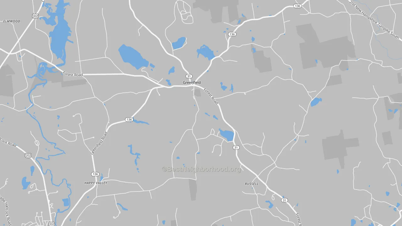 Transit Grade map of 03047, NH
