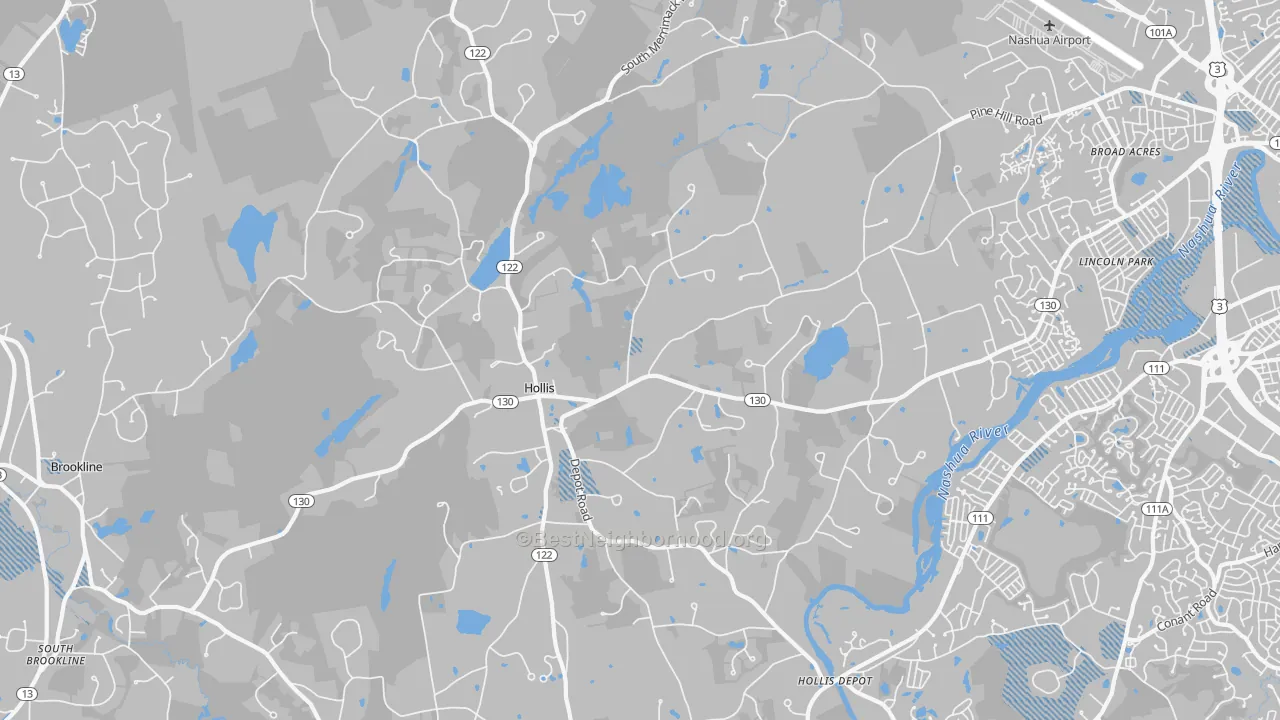 Transit Grade map of 03049, NH
