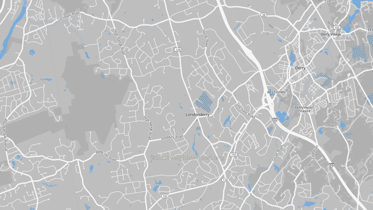 Transit Grade map of 03053, NH
