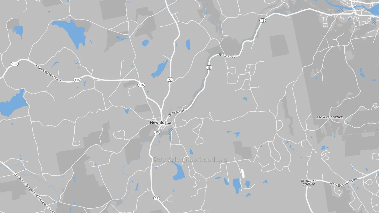 Transit Grade map of 03070, NH