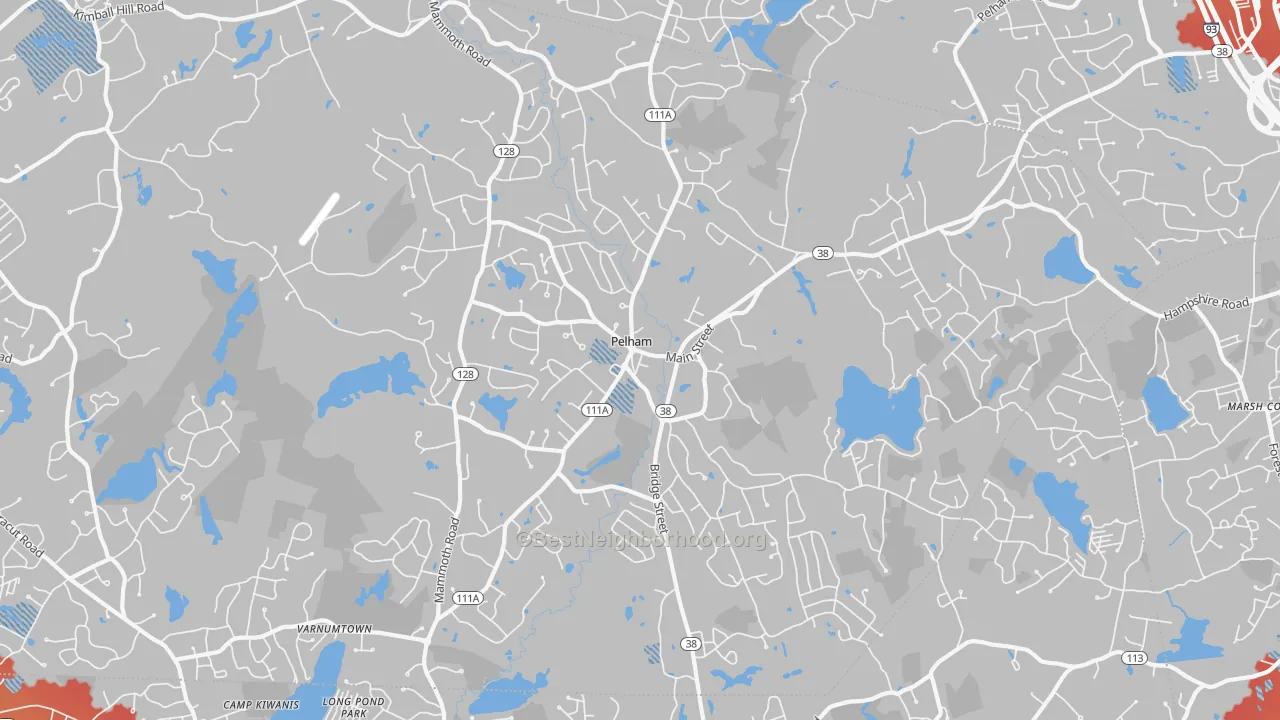 Transit Grade map of 03076, NH