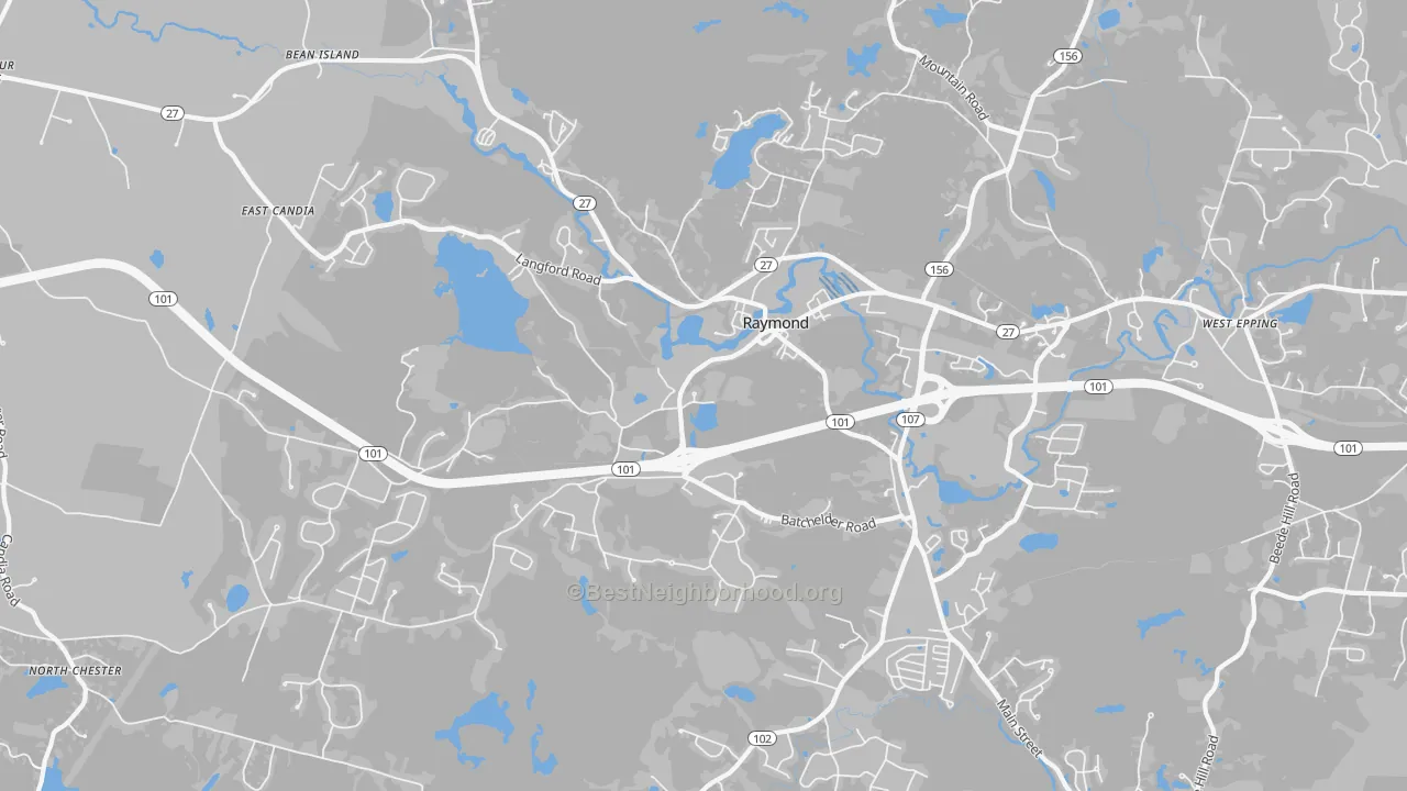 Transit Grade map of 03077, NH
