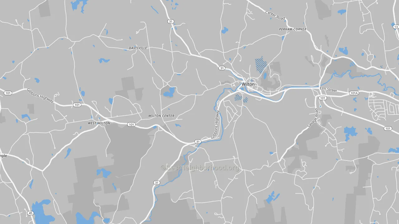 Transit Grade map of 03086, NH