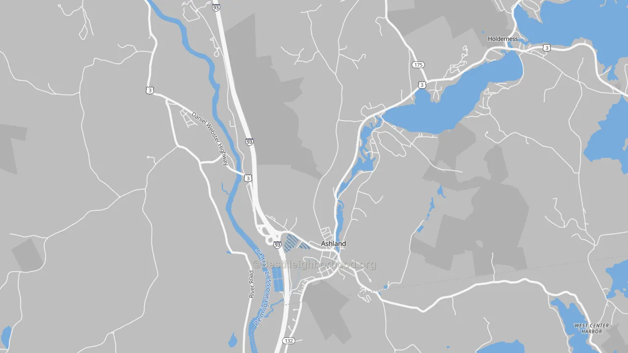Transit Grade map of 03217, NH