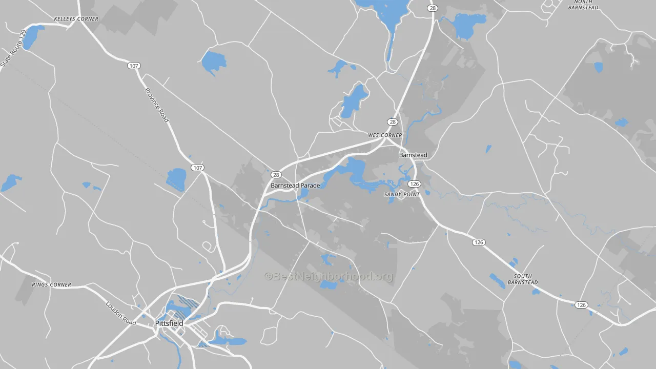 Transit Grade map of 03218, NH