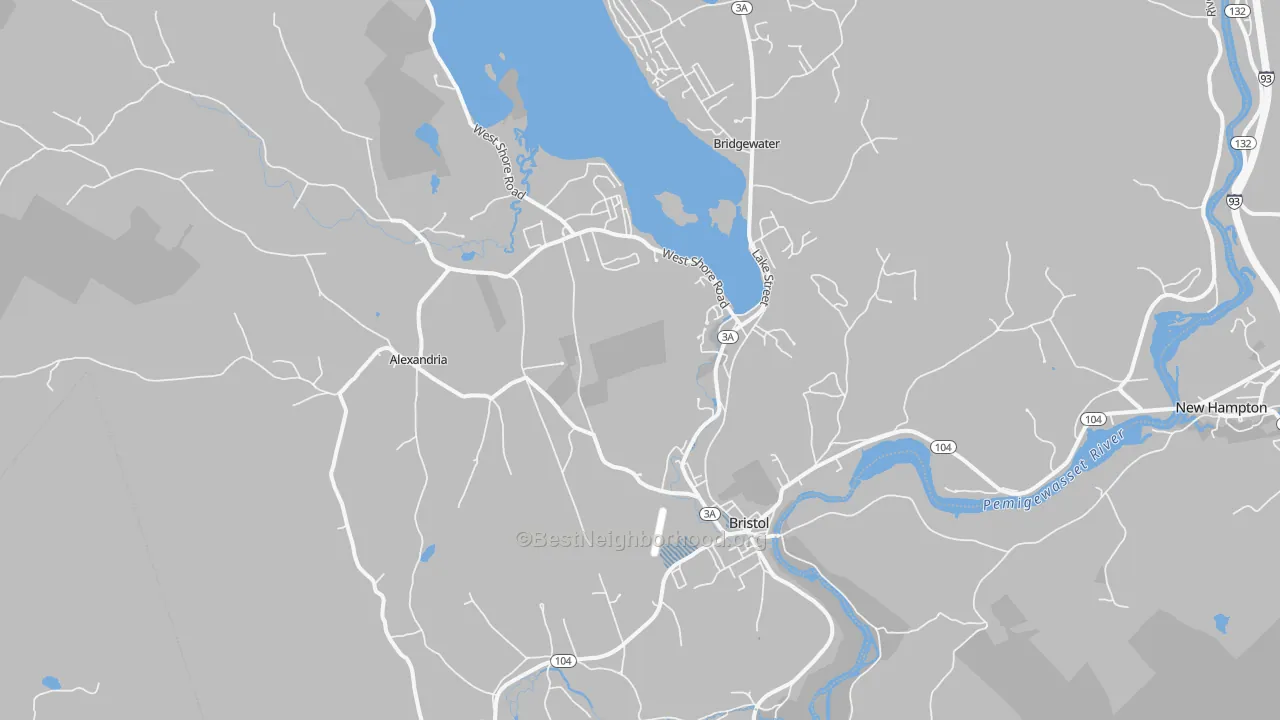 Transit Grade map of 03222, NH