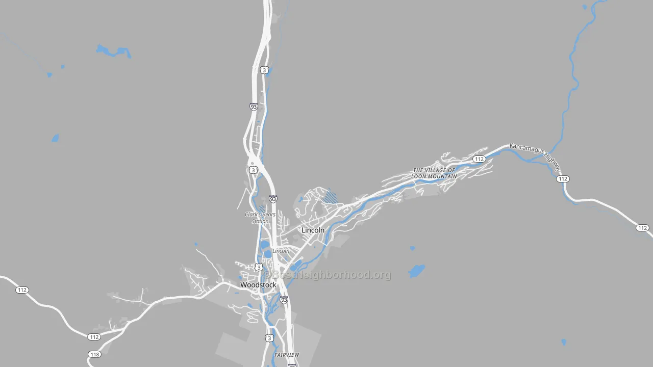 Transit Grade map of 03251, NH