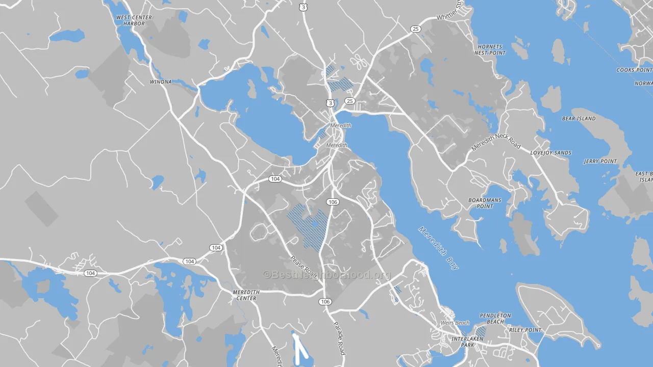 Transit Grade map of 03253, NH