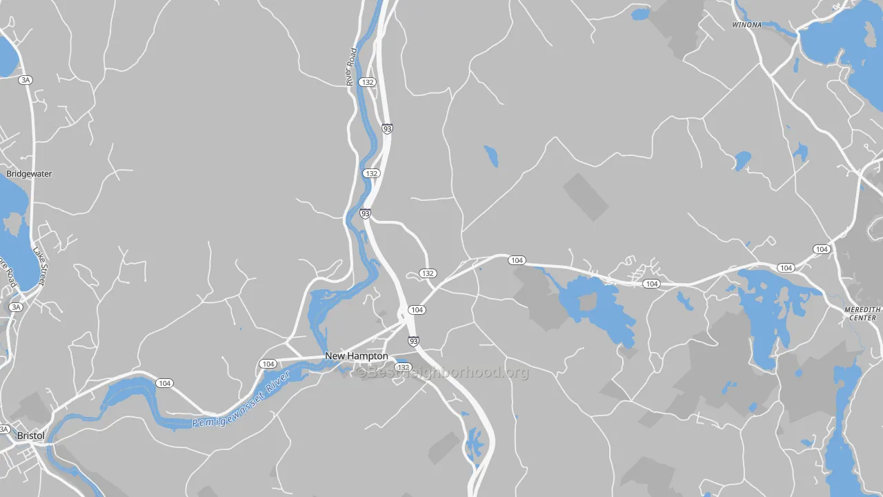 Transit Grade map of 03256, NH
