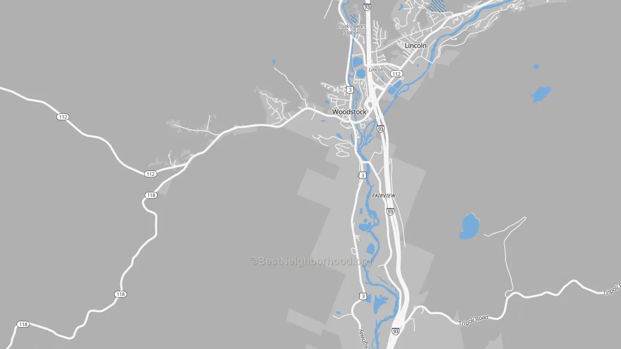 Transit Grade map of 03262, NH