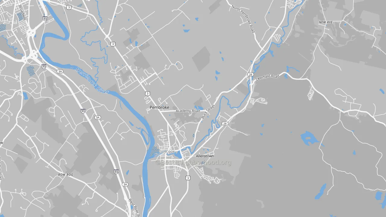 Transit Grade map of 03275, NH