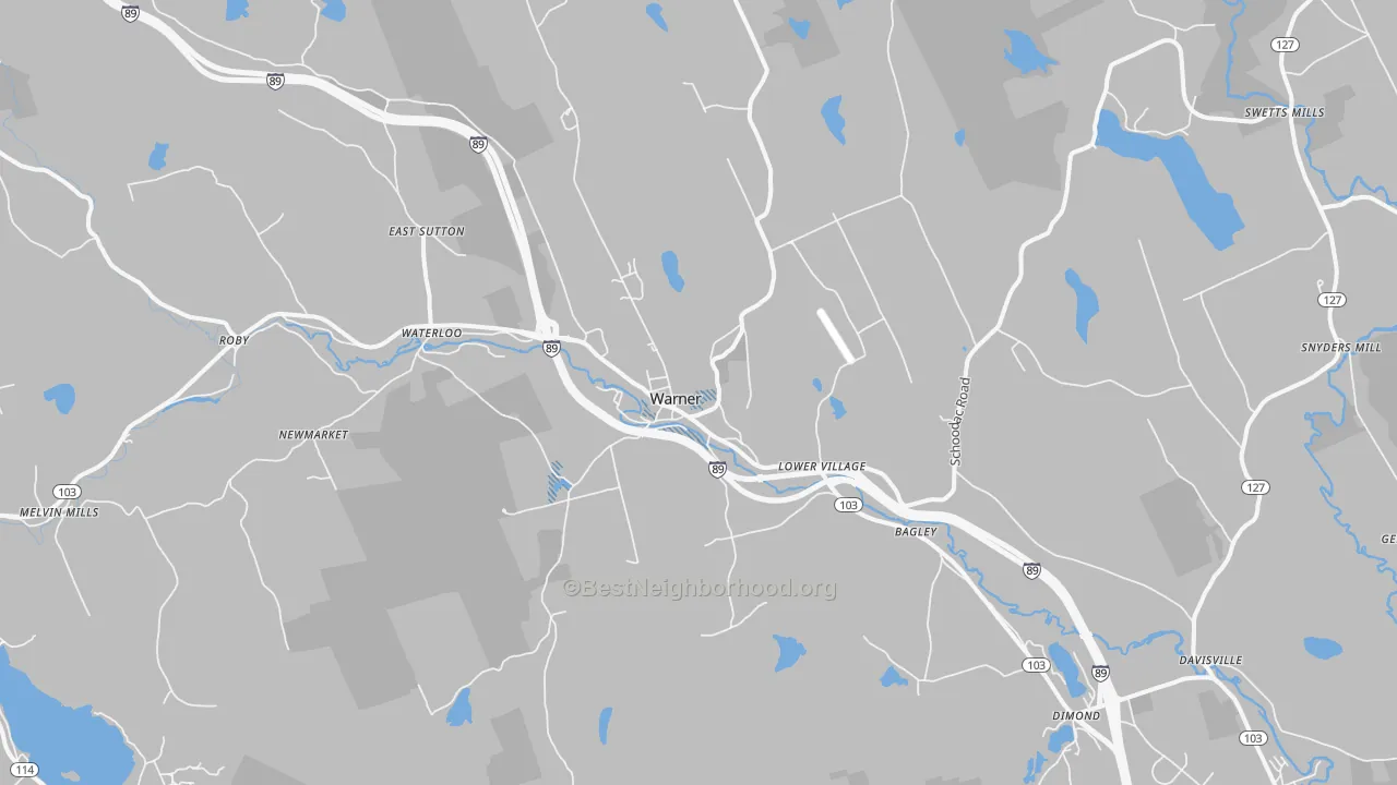 Transit Grade map of 03278, NH
